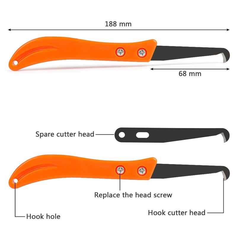 FOCCTS 12PCS Grout Remover Tool, 2 Grout Saw and 10 Removal Knife, Caulking Tool Kit Caulking Edge Kit for Kitchen, Bathroom, Bedroom, Tiles Gap - Image 2
